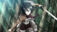 Mikasa in training