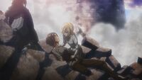 Christa tells Ymir her real name is Historia