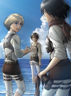 Eren Jaeger and Armin Arlet Attack on Titan (Shingeki no Kyojin) Official  Art