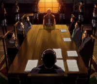 Pastor Nick at the questioning of Erwin Smith