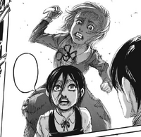 Mikasa sees Kaya attempt to kill Gabi