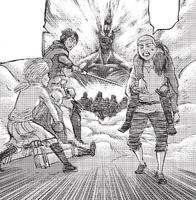 Nifa tells Historia and Connie to take shelter