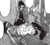 Gabi and Falco look over Pieck