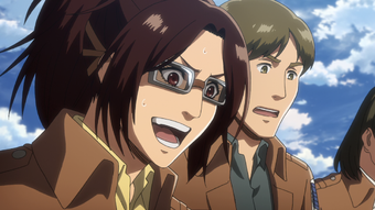 Hange Zoe Anime Attack On Titan Wiki Fandom When levi grabs hange by her ponytail and puts her close to him !! hange zoe anime attack on titan