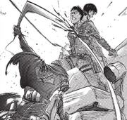 Eren es rescatado por Erwin