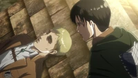 Levi watches Erwin die
