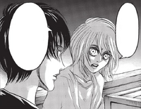 Historia tells Eren his father was trying to save humanity