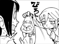 Krista shows Ymir the cat
