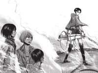 Levi saves the Shiganshina trio