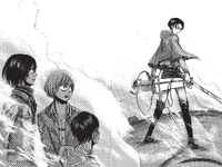 Eren sees Captain Levi