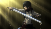 Mikasa ready to battle Annie one more time