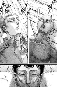 Erwin, Armin and Bertolt lie unconscious