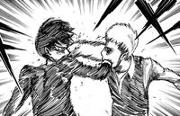 Jean and Eren fight