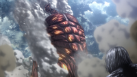 Eren's hardened Titan shell seals the inner gate