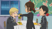 Ymir spoils Reiner's meal