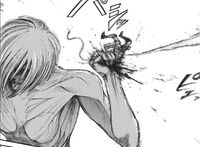 The Female Titan crushes Luke