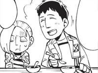 Annie eats the bread