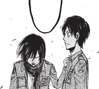 Mikasa dotes over Eren