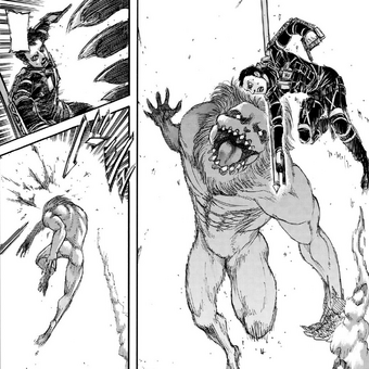Jaw Titan Attack On Titan Wiki Fandom Of course, its mouth is the largest feature, with the titan's signature front teeth and massive jaw. jaw titan attack on titan wiki fandom