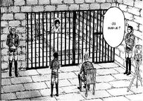 Eren Jaeger emprisonné manga1