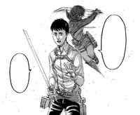 Mikasa attempts to kill Bertolt