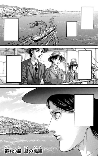 How did Mikasa cross the sea from Marley to Paradis in Attack on