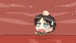 Eren is eaten alone