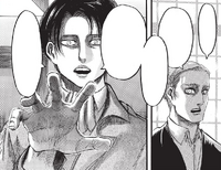 Levi threatens to break both of Erwin's legs