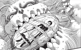Jaw Titan Attack On Titan Wiki Fandom But marcel's mission was tragically cut short when he was eaten by ymir in her pure titan form, allowing. jaw titan attack on titan wiki fandom