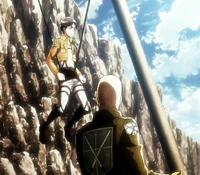 Eren becomes a soldier