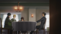 Mikasa and Armin talk with Eren