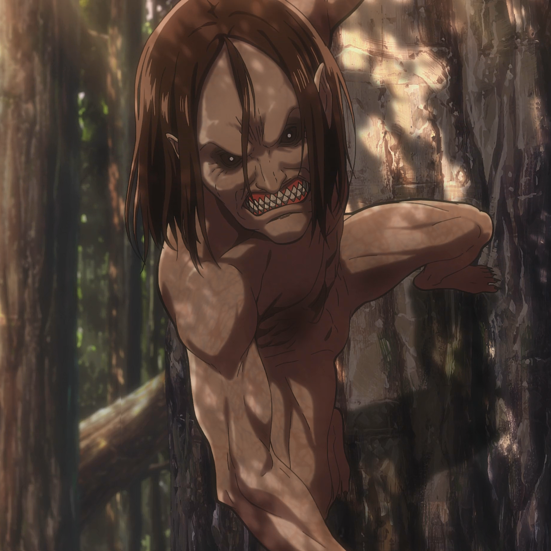 Por que o titã da Ymir não mudou sua forma após comer o titã mandíbula? -  Queen Animes