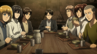 Squad Levi at the table