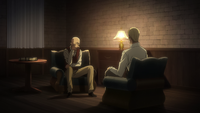 Erwin confers with Pyxis about overthrowing the government