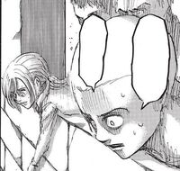 Bertolt is shocked at Ymir's true identity