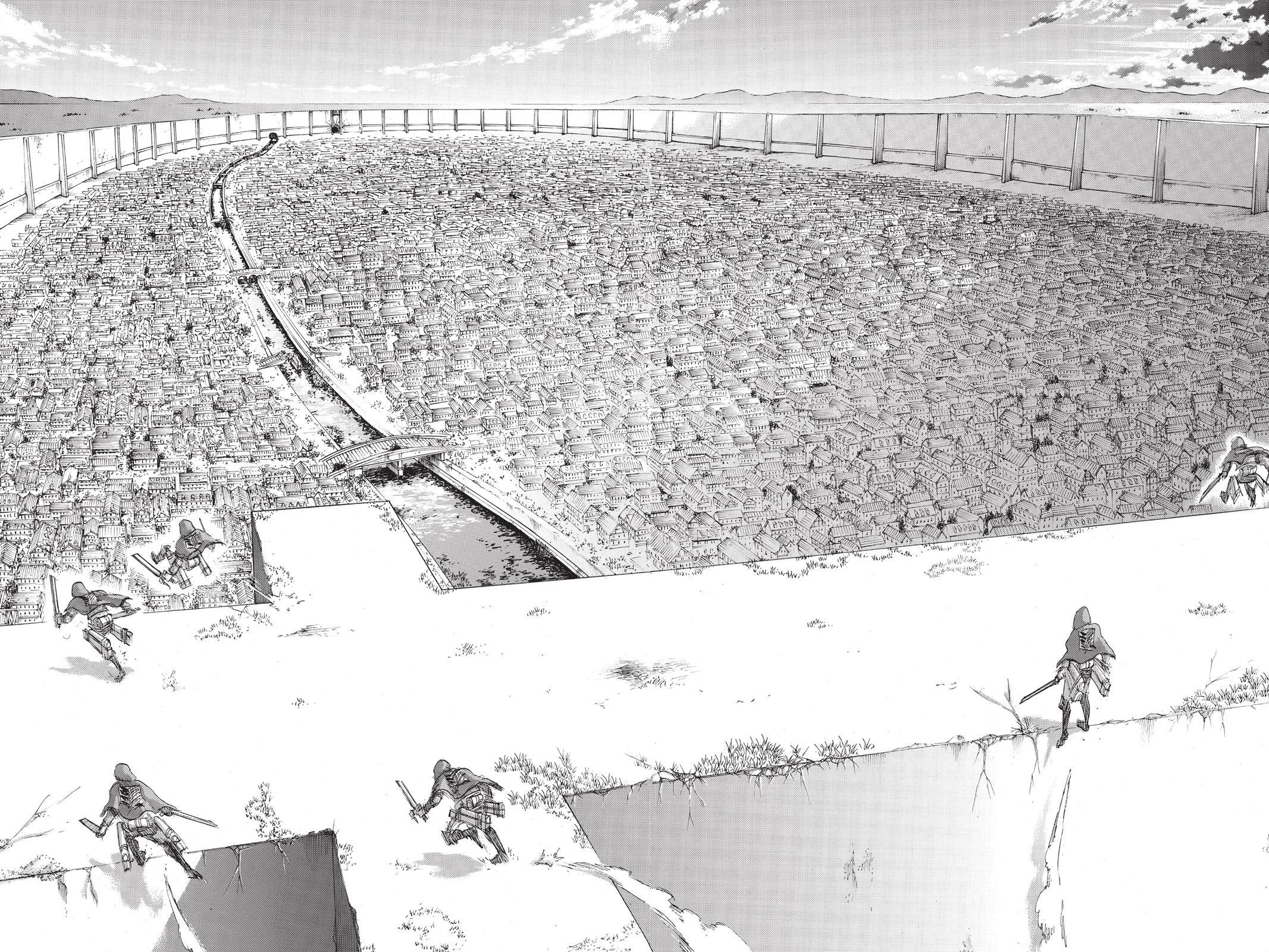 Shingeki No Kyojin Scenery Manga 2096