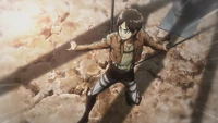 Eren schafft es das Gleichgewicht zu halten