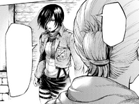 Mikasa questions Annie's motive for enlisting in the military