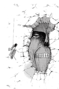 Mikasa and the Wall Titan