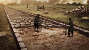 Ancient Eldians building roads