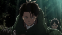 Levi talks to Eren