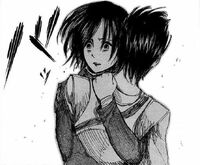 Mikasa embraces Eren