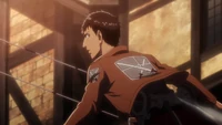 Bertholdt looks back as he leaves Marco behind