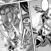 Jean fires a Thunder Spear at the Cart Titan