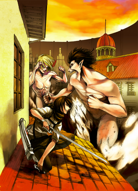 The Female Titan battle