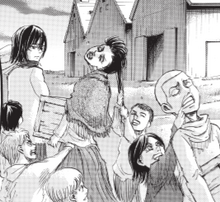 Waisenhauskinder ärgern Mikasa, Connie und Sasha