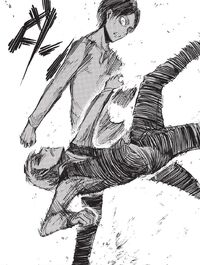 Eren flips Jean