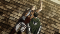 Levi hears Erwin ask a question like he is back in school