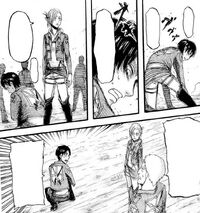 Reiner wants Annie to take the dagger from Eren