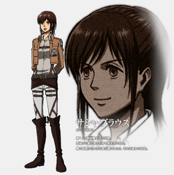 Shingeki no Kyojin Sasha Blouse Painting by Robinson Adams - Pixels